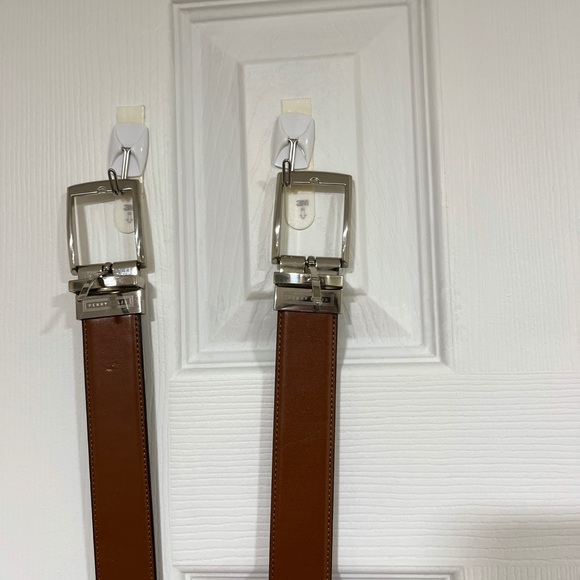 Lot of 2 Perry Ellis Size 34in. / 84cm Reversible Belts (Tan and Black) - Picture 5 of 5